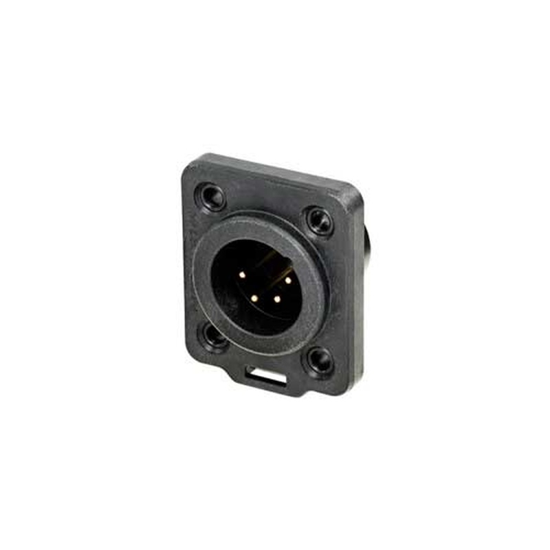 Conector Xlr Chasis Neutrik Nc4Mdx-Top Bk