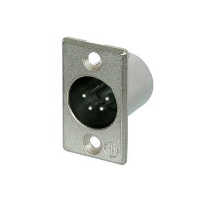 Conector Xlr De Chasis Masc 4 Pines Neutrik Nc4Mp