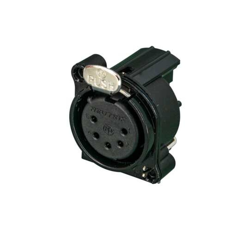 Conector Xlr Hembra De 5 Pines Neutrik Nc5Fbh-B Bk