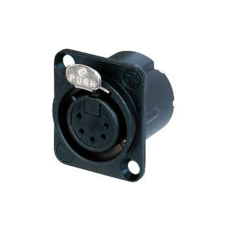 CONECTOR XLR HEMBRA DE 5 PINES NEUTRIK NC5FD-LX-B BK