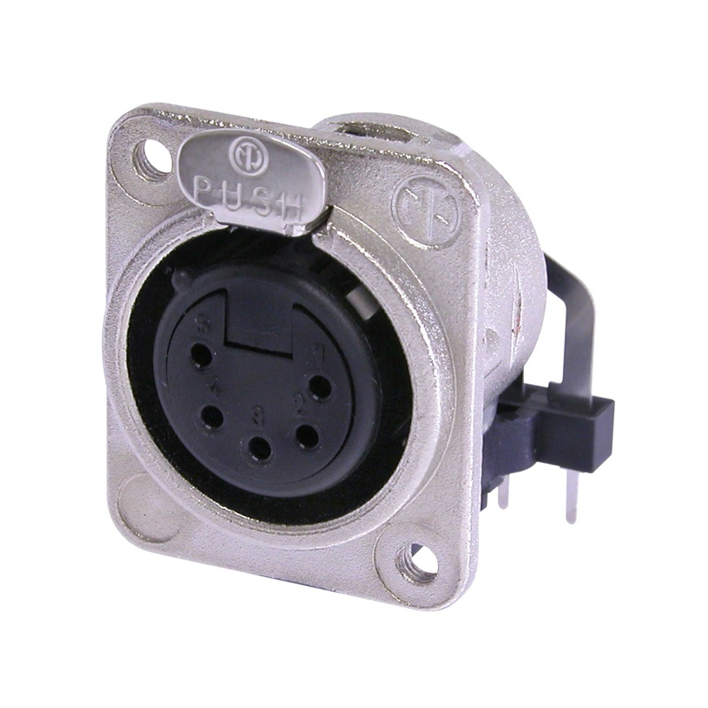 Conector Xlr Hembra 5 Pin Neutrik Nc5Fdm3-H