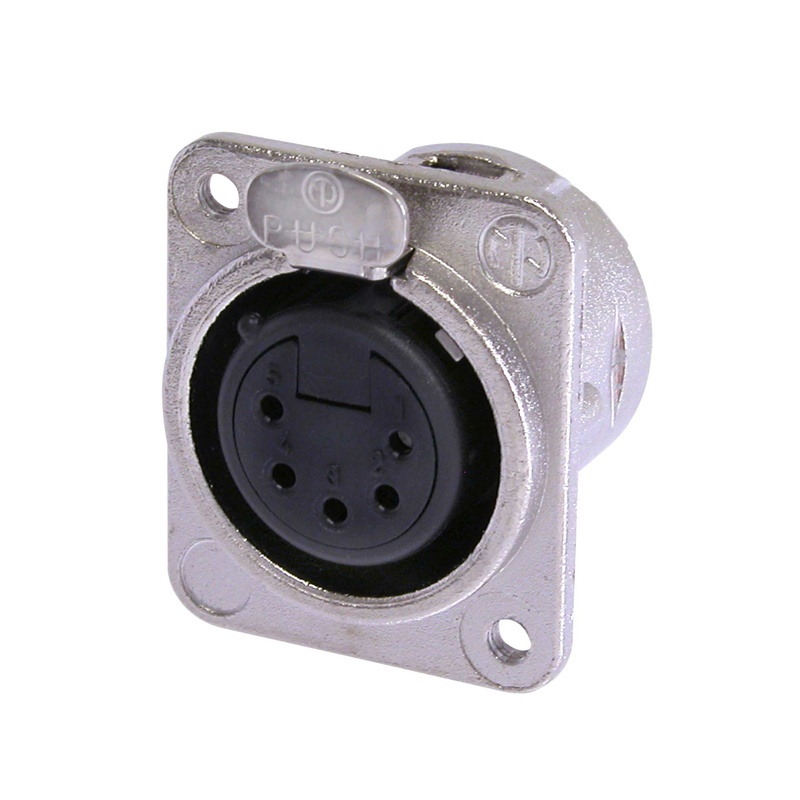 CONECTOR DE CHASIS XLR MASCULINO NEUTRIK NC5FDM3-L-1