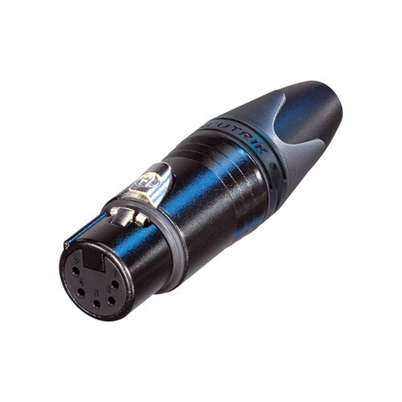 Conector Xlr Hembra 5 Pin Neutrik Nc5Fxx Bk