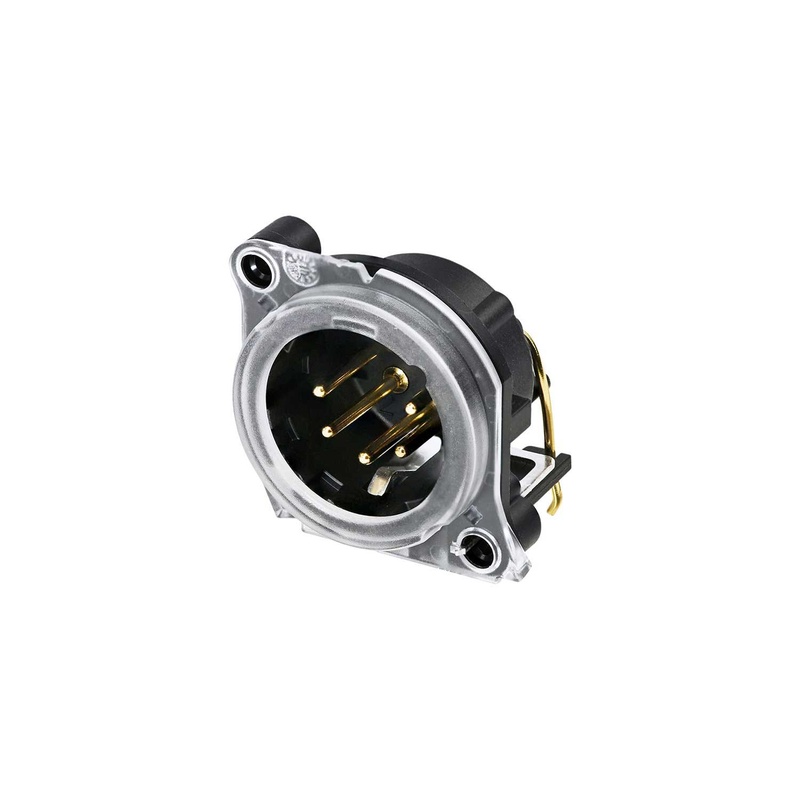 Conector Xlr Masc 5 Pines Neutrik Nc5Mah-Lr Bk