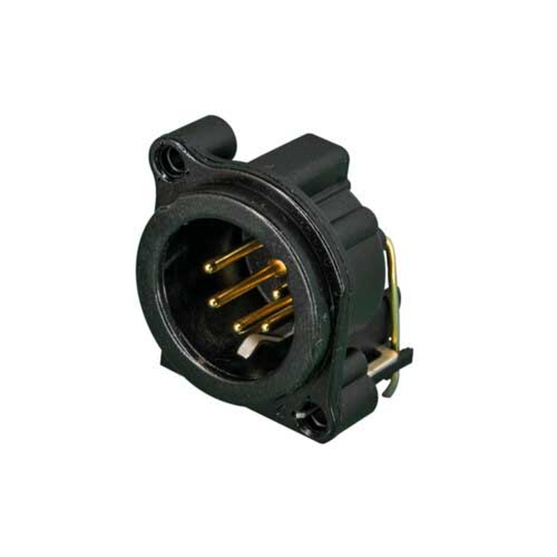 Conector Xlr Masc Neutrik Nc5Mbh-B Bk