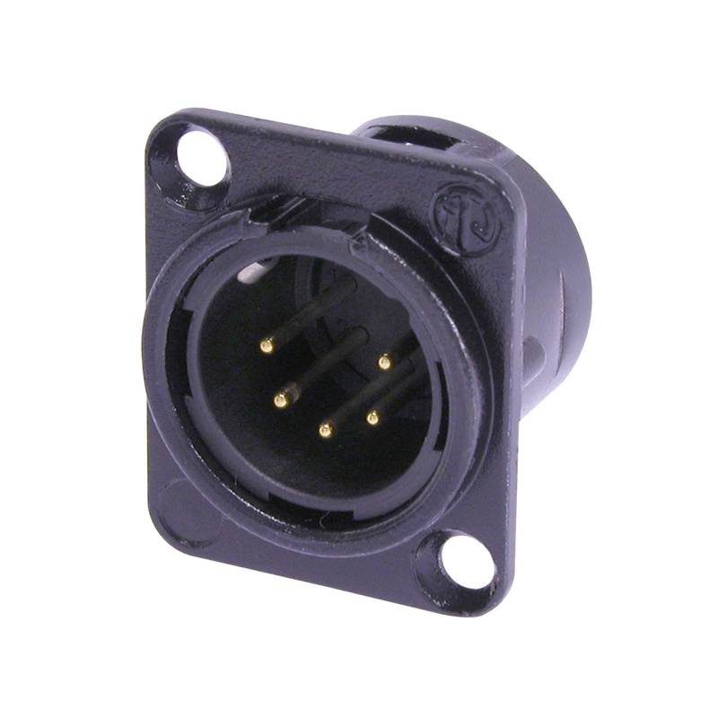 CONECTOR XLR NEUTRIK NC5MD-L-B-1 BK