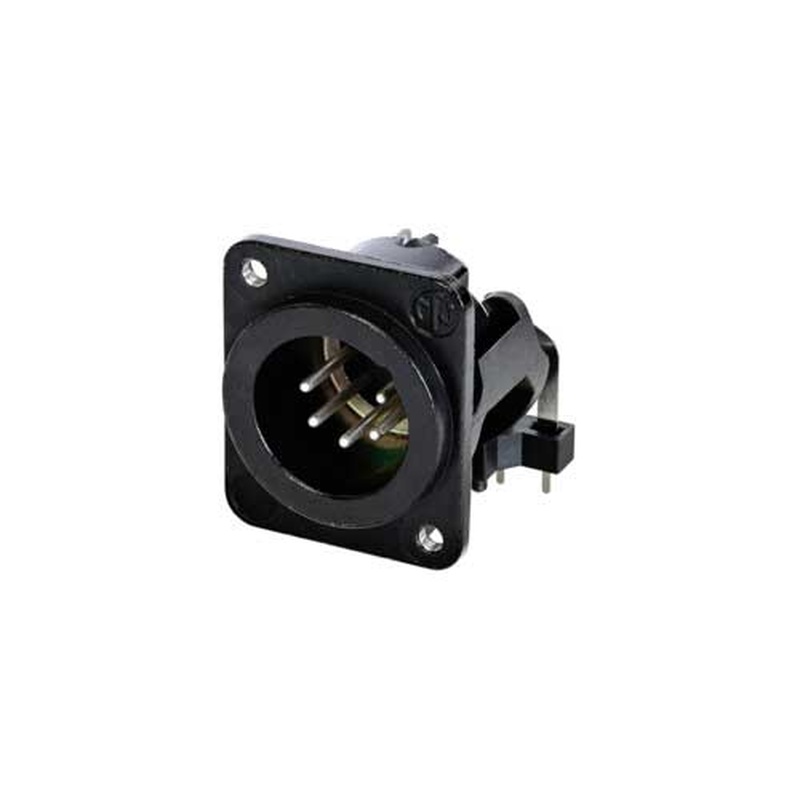 Conector Xlr Masculino Neutrik Nc5Mdm3-H-Bag-1 Bk