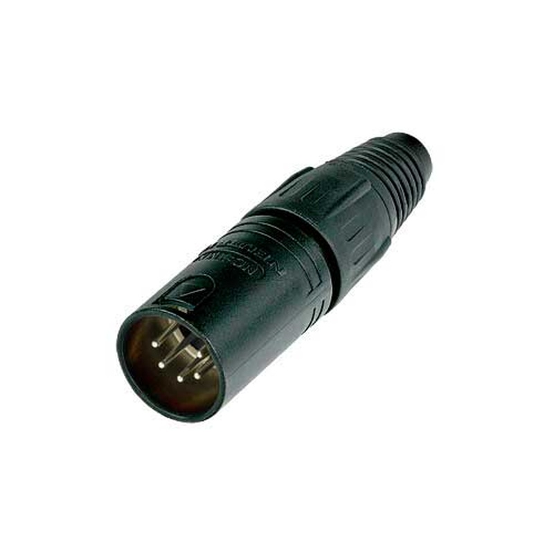 Conector Xlr Masculino 5 Pines Neutrik Nc5Mx-Bag Bk