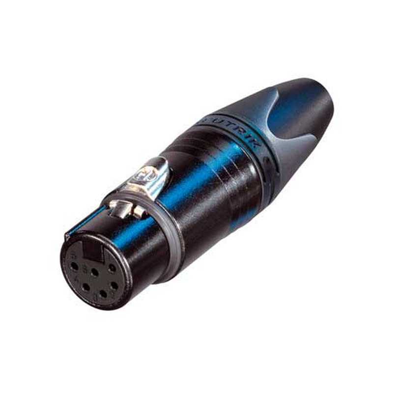 Conector Xlr Hembra De 6 Pines Neutrik Nc6Fxx-B Bk