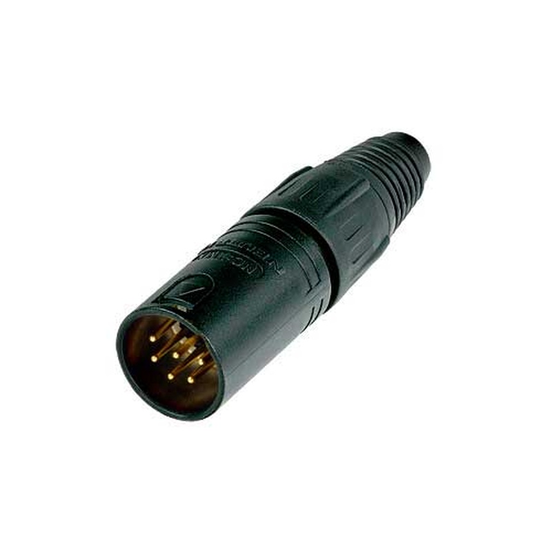 Conector Xlr 6P Masc Neutrik Nc6Mx-B Bk