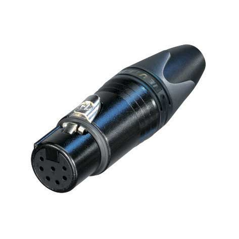 Conector Xlr Hembra 7 Pines Neutrik Nc7Fxx-Bag Bk