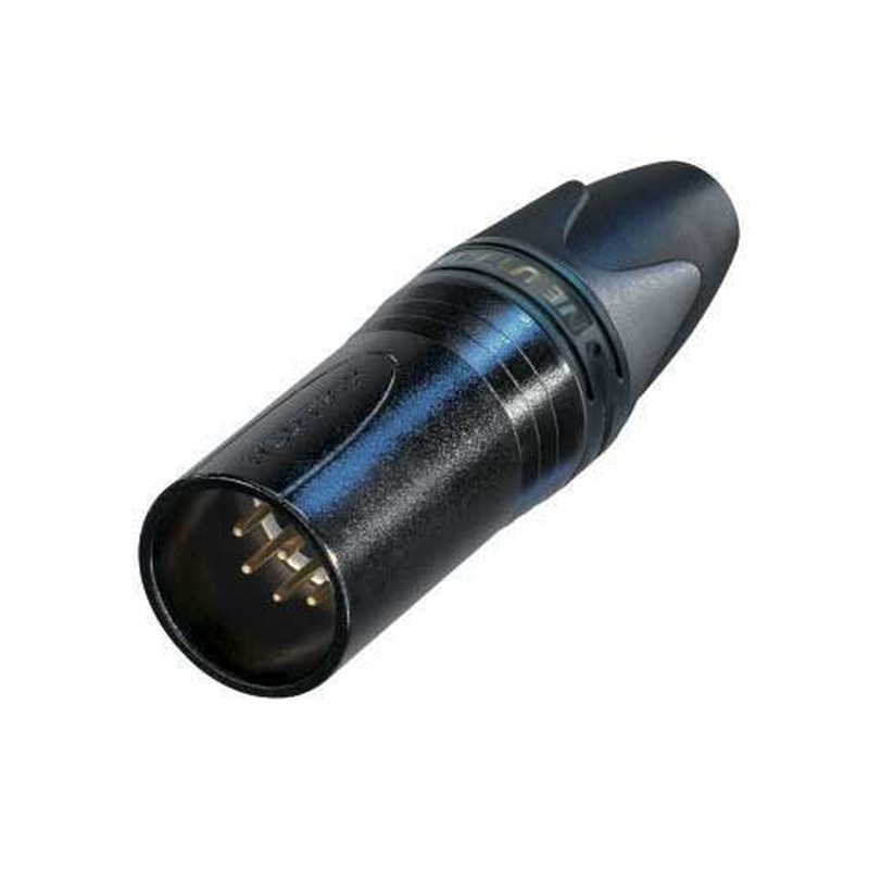 Conector Xlr Aereo 7 Pines Neutrik Nc7Mxx-B Bk