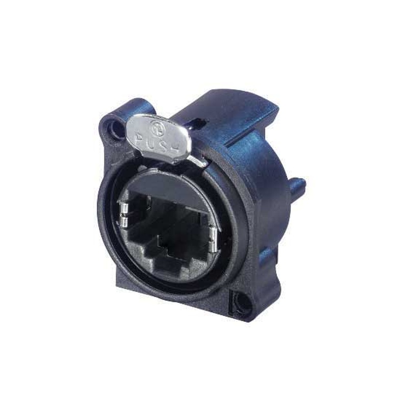 CONECTOR RJ45 HEMBRA CHASIS NEUTRIK NE8FAH BK