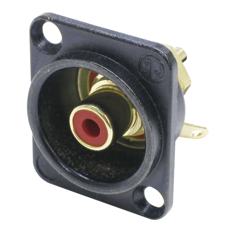 Conector Rca Neutrik Nf2D-B-2 Bk