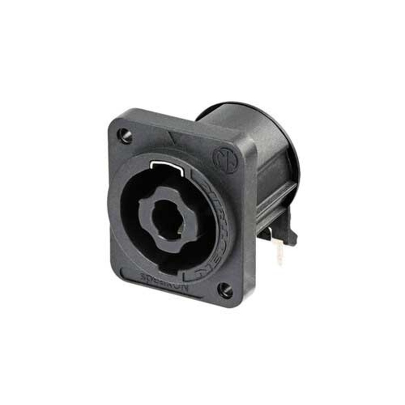 CONECTOR DE CHASIS SPEAKON NEUTRIK NL4MDXX-H-3 BK