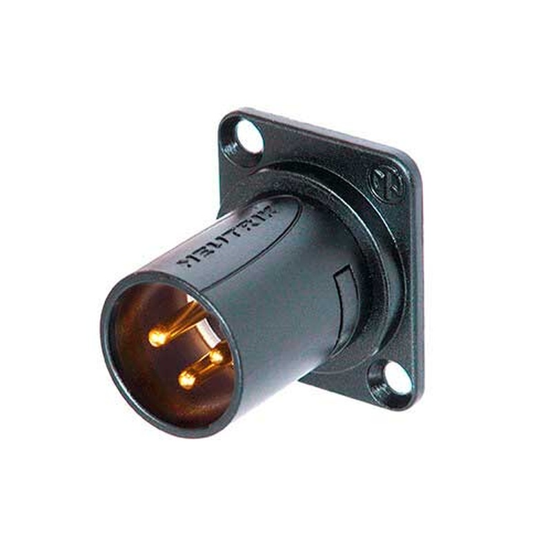 Modulo Xlr Macho 3 Pines Neutrik Nm3Md-B Bk