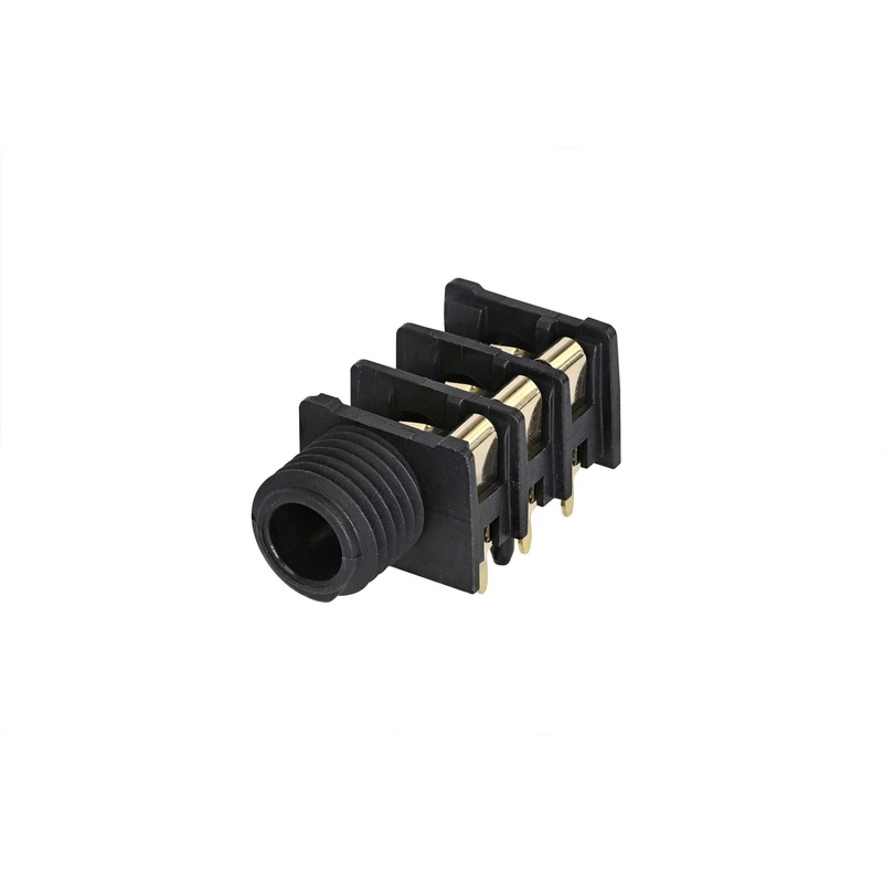 Conector De Chasis Jack Hembra 1/4 3 Pines Neutrik Nrj6Hf-Au Bk