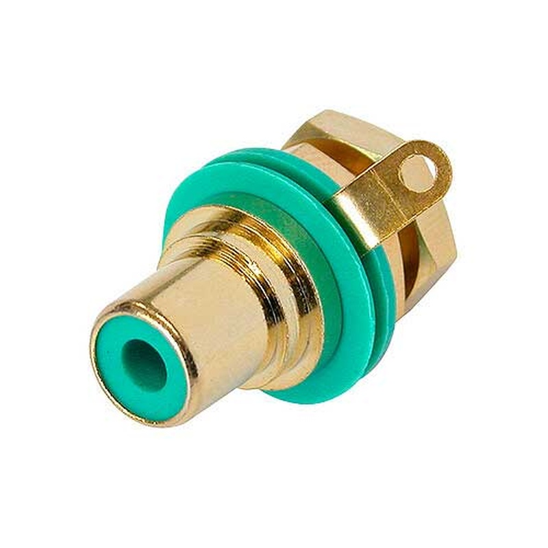 Conector Rca Rean Nys3675 Verde