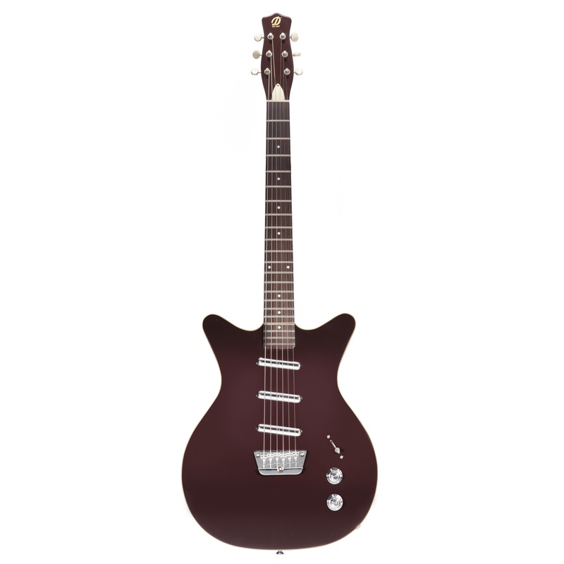 GUITARRA ELÉCTRICA RETRO DANELECTRO 59 TRIPLE DIVINE DARK BURGUNDY