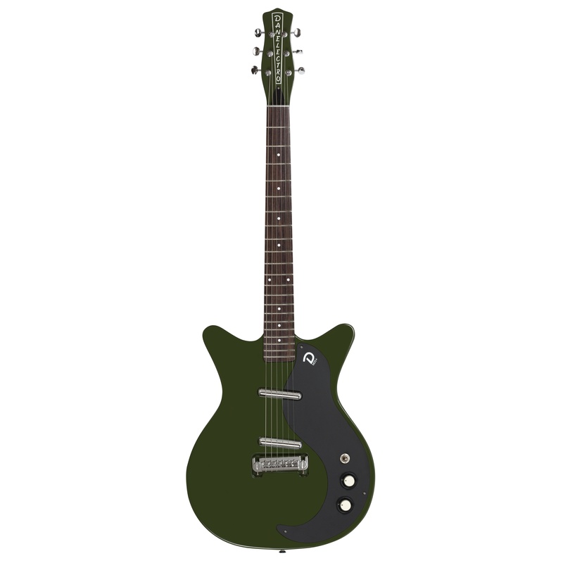 GUITARRA ELÉCTRICA RETRO DANELECTRO BLACKOUT 59 GREEN ENVY