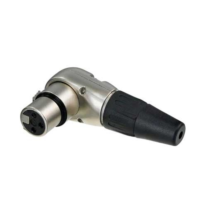 CONECTOR XLR 3P HEMBRA ACODADO REAN RC3FR