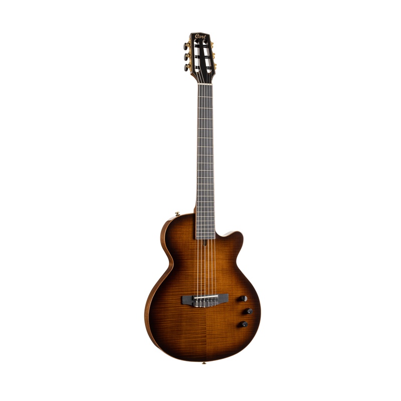 GUITARRA ACUSTICA CORT SUNSET NYLECTRIC DLX TSB
