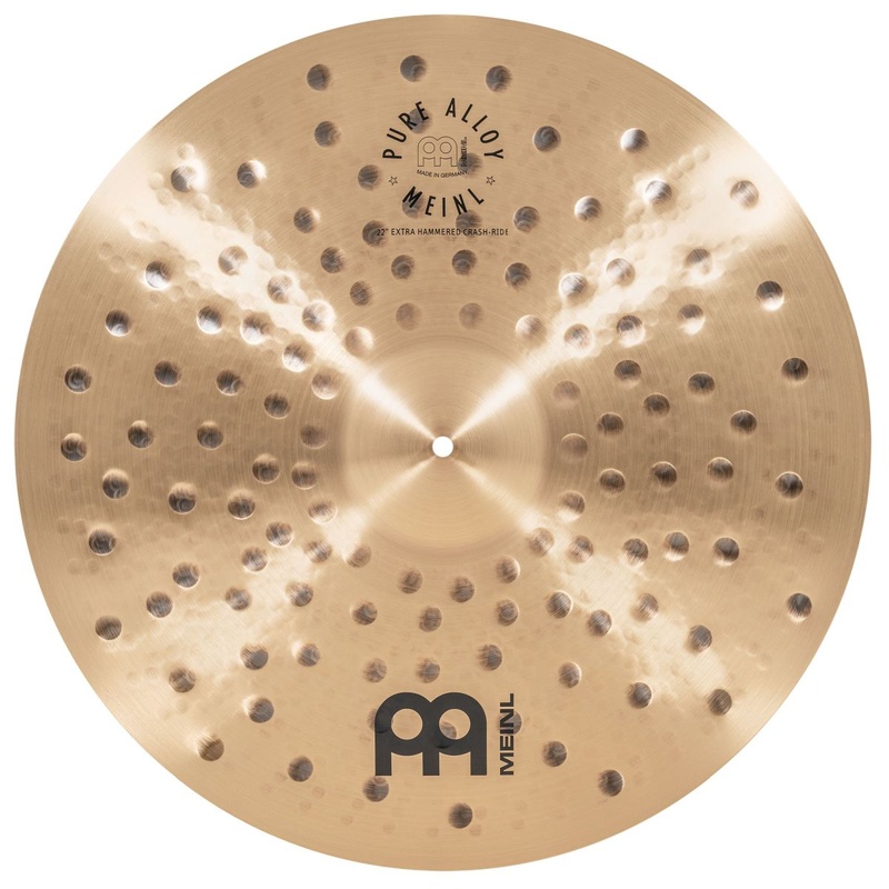 Plato Ride Meinl Pure Alloy 22 Extra Hammered Crash Ride