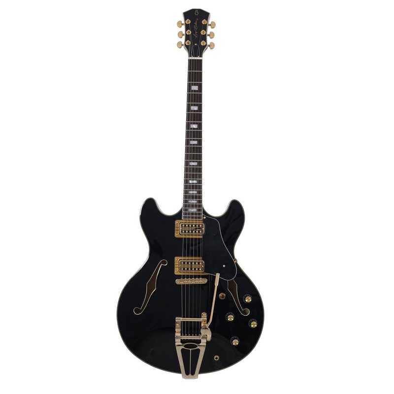 Guitarra De Cuerpo Semi-Hueco Sire Guitars H7T Bk
