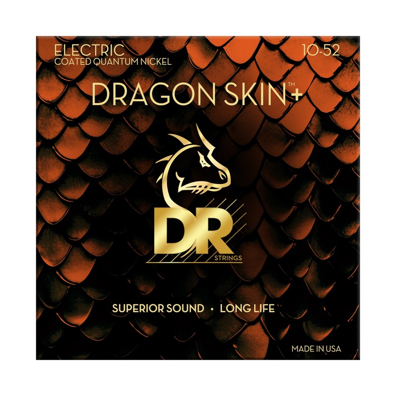 Cuerdas De Guitarra Electrica Dr Deq-10/52 Dragon Skin +