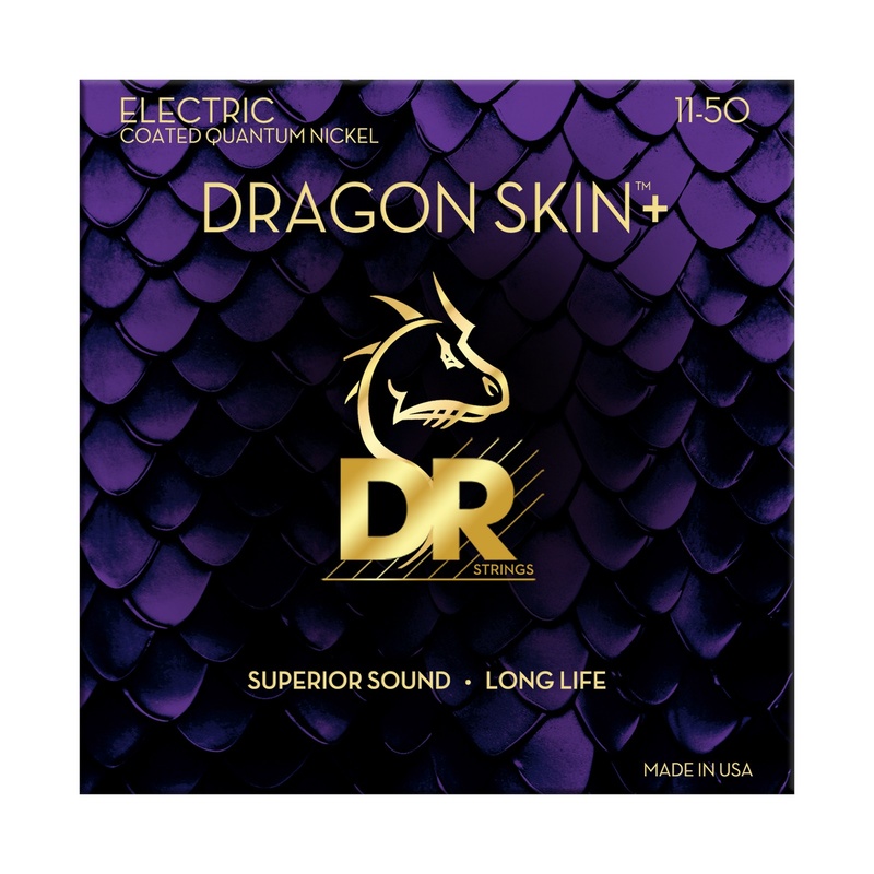 CUERDAS GITARRA ELÉCTRICA DR DEQ-11 DRAGON SKIN+