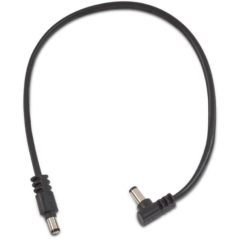 Cable De Alimentación Plano Rockboard Flat Power Cable Angled-Straight 30 Cm