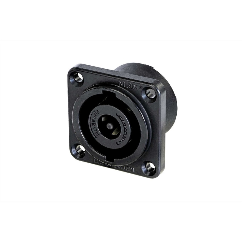 Conector De Chasis Speakon Neutrik Nl8Mprxx-Bag Bk
