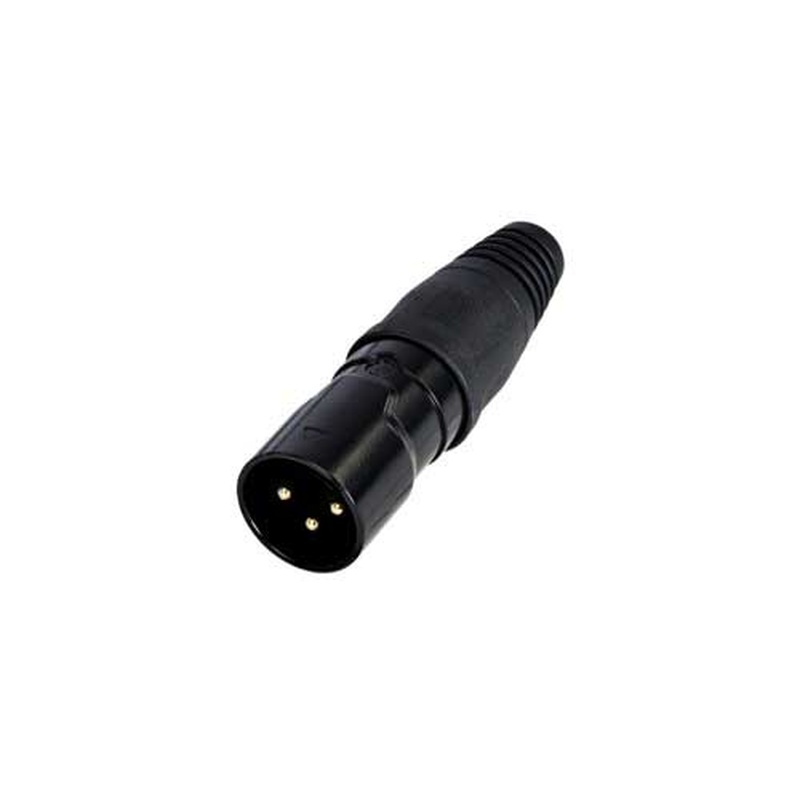 Conector Xlr 3P Macho Rean Rcx3M-Z-002-1 Bk