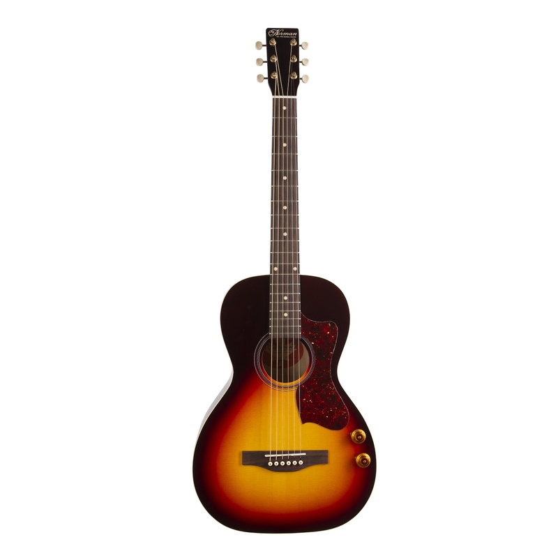 Guitarra Acustica Norman B18 Parlor Cherry Burst Gt Q-Discrete