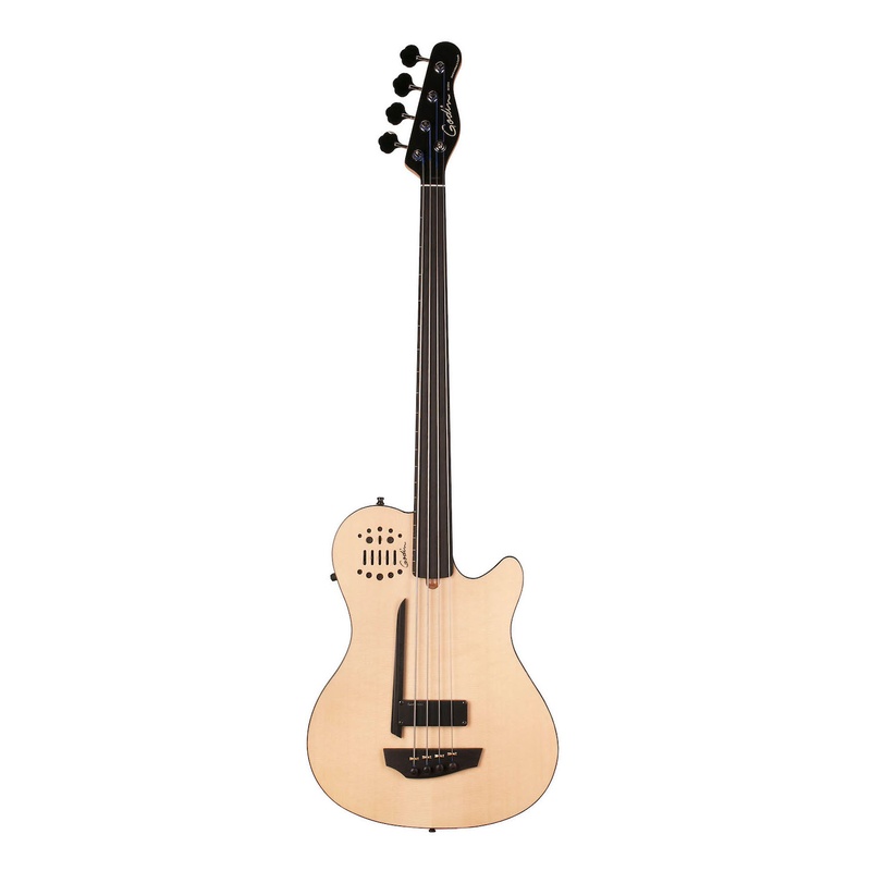 Bando Semi-Acústico Fretless Godin A4 Ultra Natural