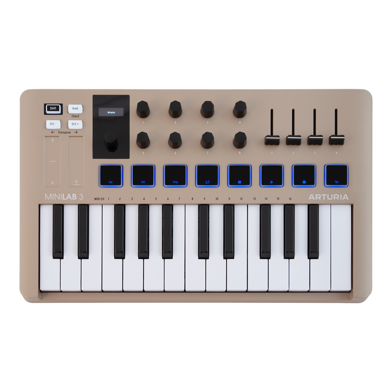 Controlador Midi Arturia Minilab 3 Champagne