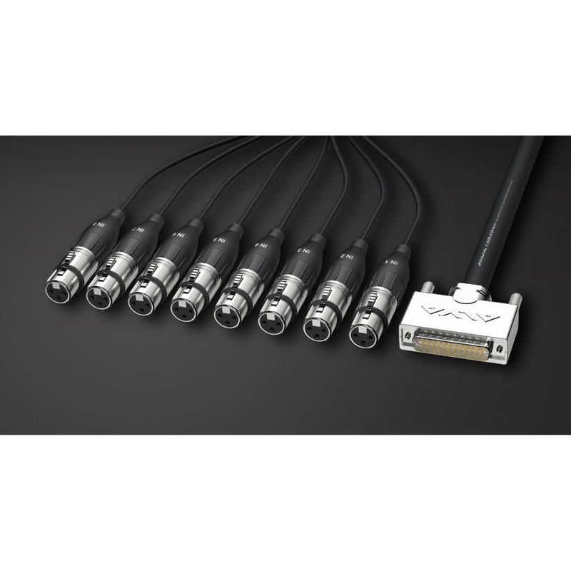 Cable Multicanal Analógico Alva Ai25-8Xpro3 Bk
