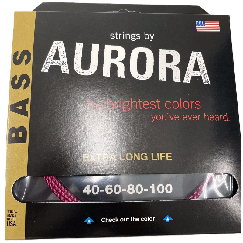 Cuerdas De Bass Aurora Strings Pink 40-100