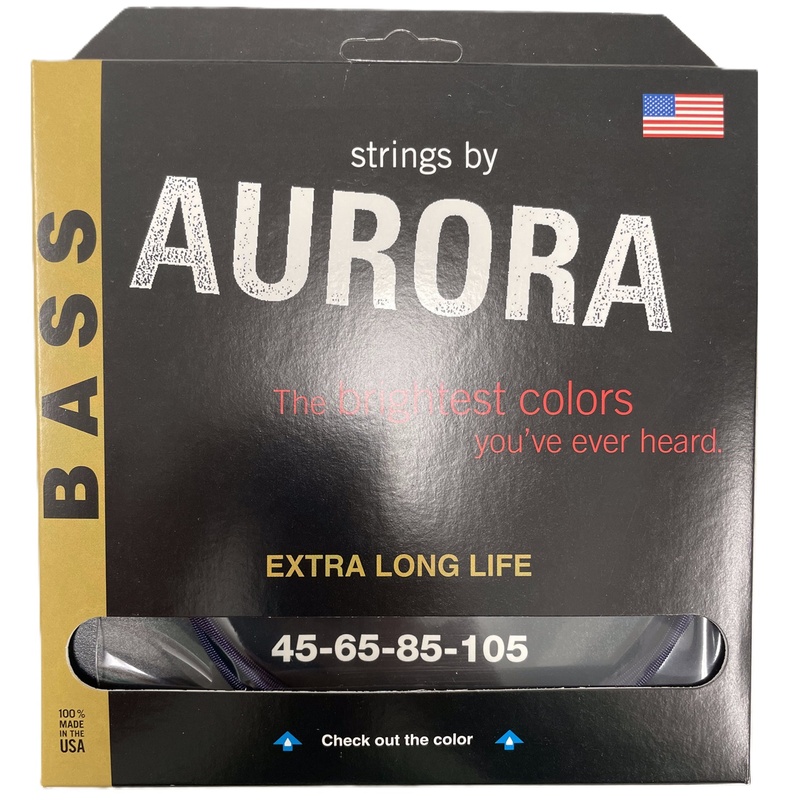 Cuerdas Bass Aurora Strings Purple 45-105