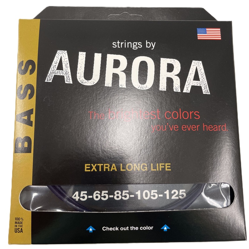 Cuerdas De Bass Aurora Strings Purple 45-125