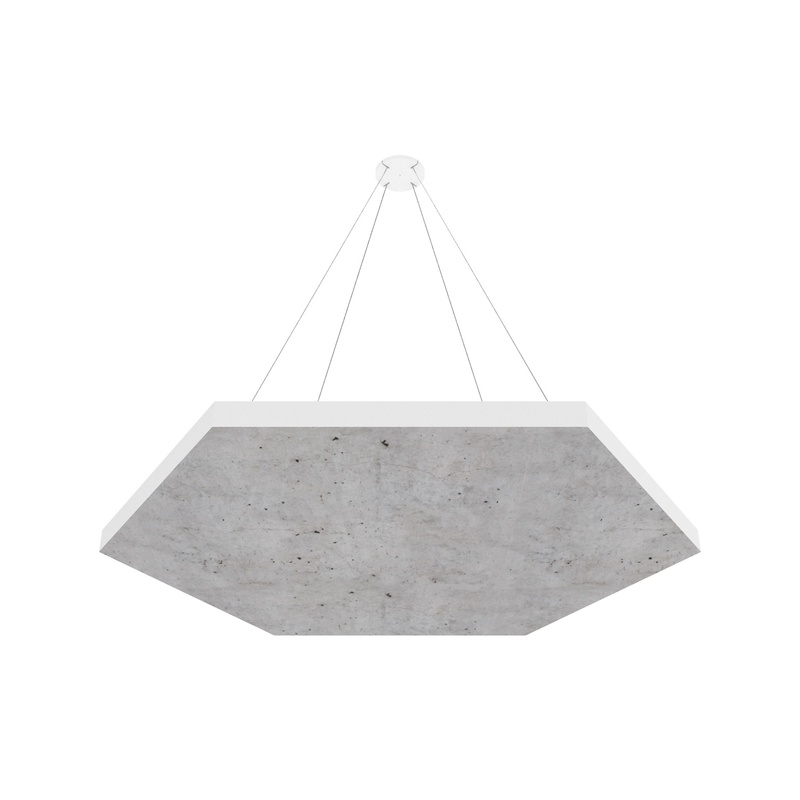 Placa Acústica Vicoustic Vicloud Vmt Hexagon Concrete 1 (Pack 4)