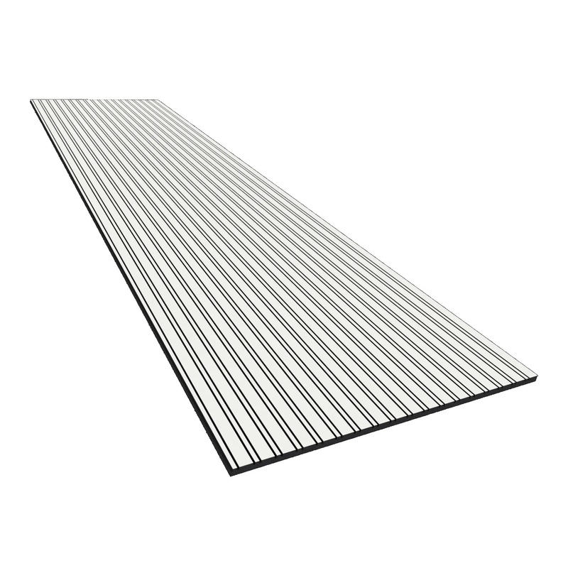 Panel Acustico Vicoustic Vicstrip Double Wh Mat/Bk 240X60 2U