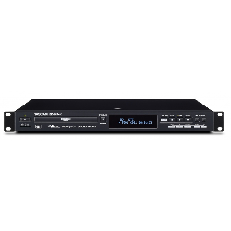 Reproductor Blu-Ray Dvd Cd 4K/Uhd Tascam Bd-Mp4K