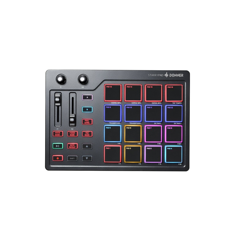 Controlador Midi De Pads Donner Starrypad Dpd-16