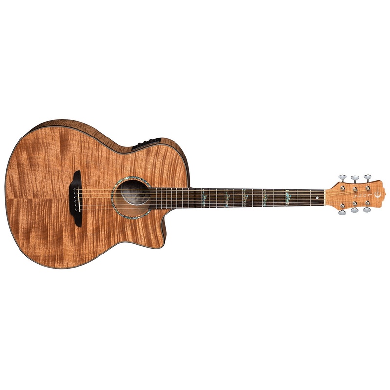 Guitarra Acústica Luna High Tide Exotic Mahogany Gc Caw A/E