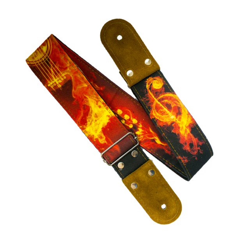Correa De Guitarra Kidam Guitar On Fire