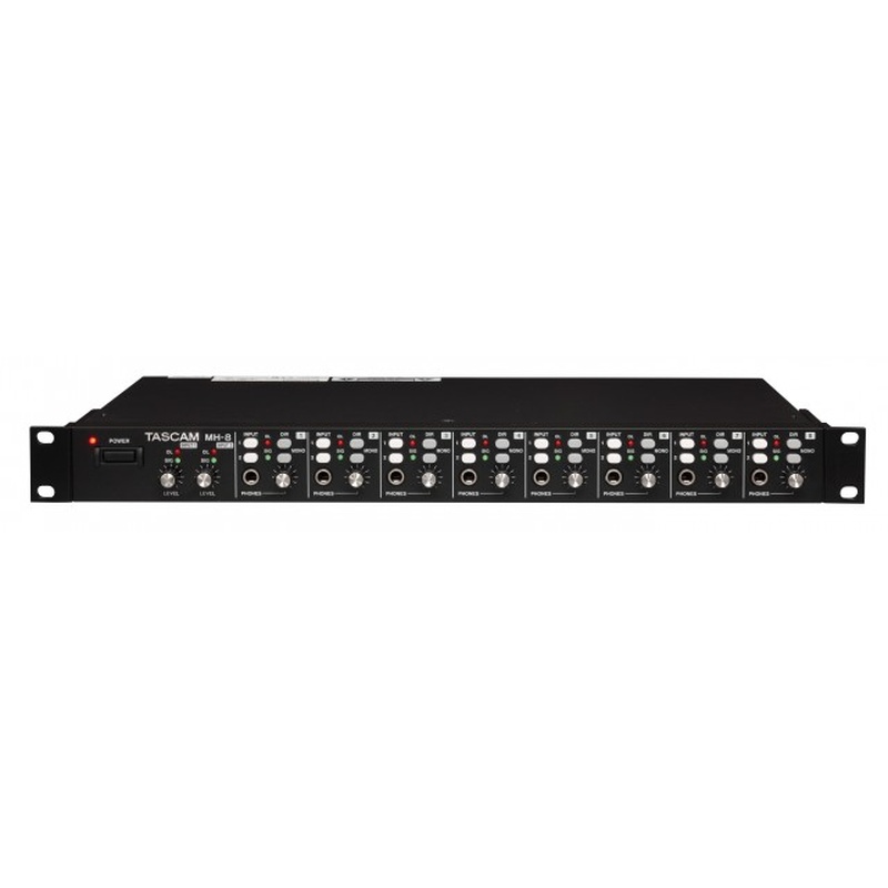 Amplificador Distribuidor De Auriculares Tascam Mh-8