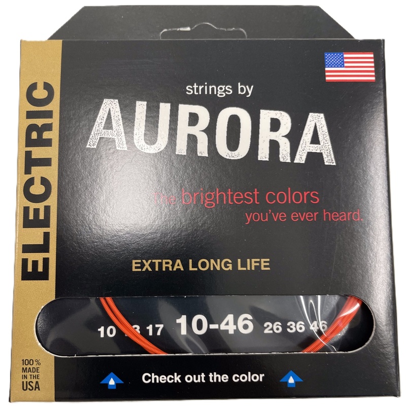 Cuerdas Gitarra Eléctrica Aurora Strings Nitro Orange 10-46