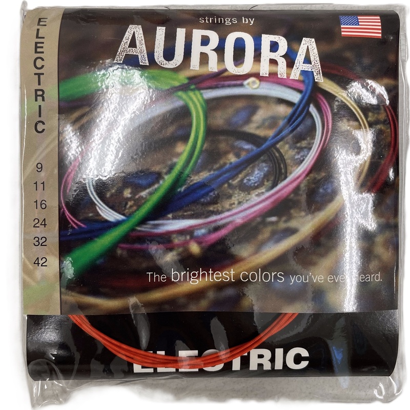 Cuerdas Gitarra Eléctrica Aurora Strings Nitro Orange 9-42