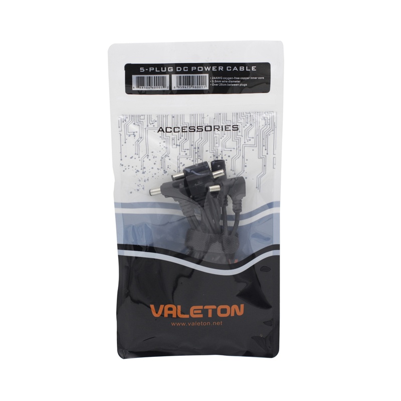 Cable De Alimentación Dc Valeton 5 Plug 24Awg